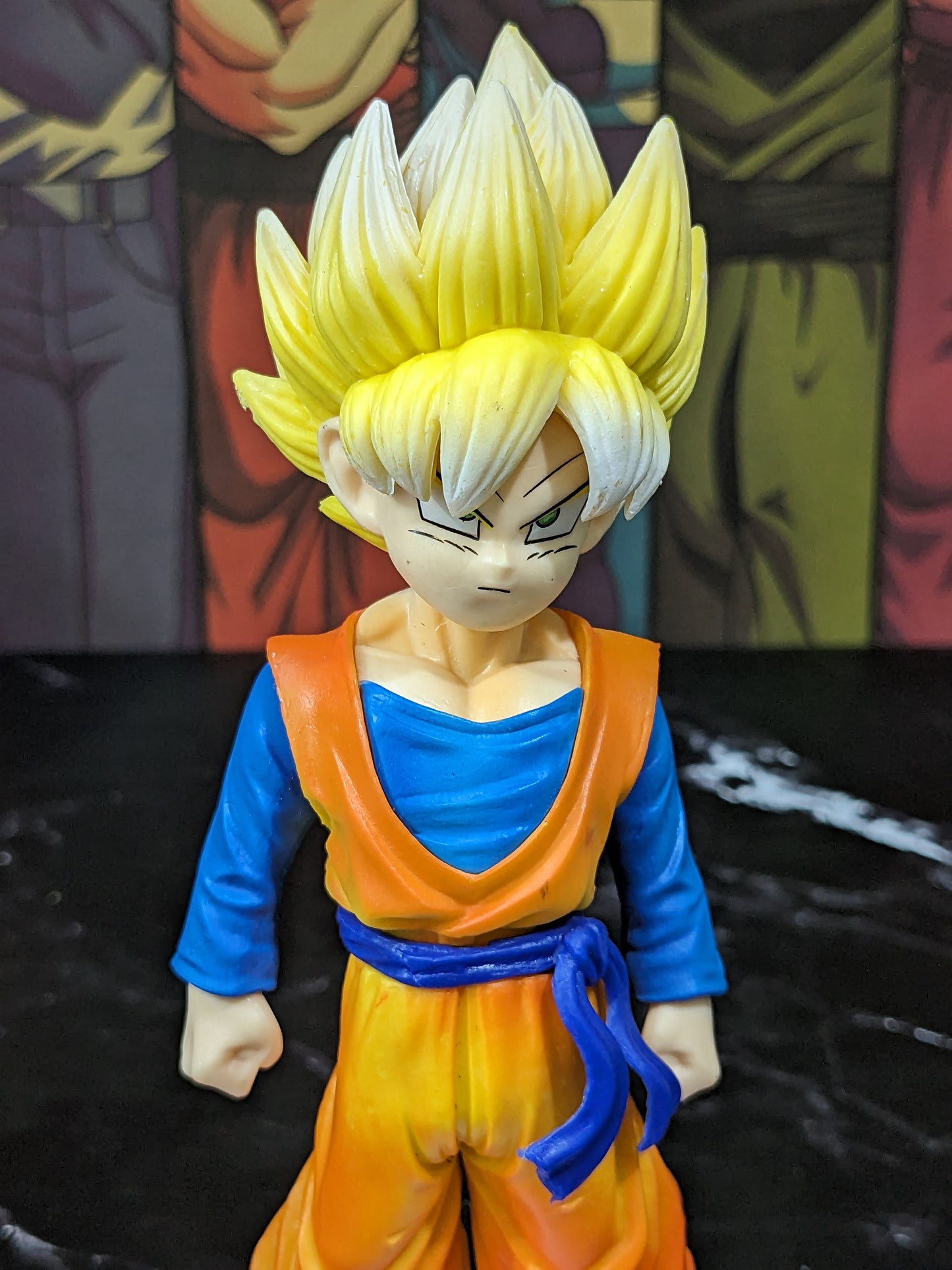 Dragon BallZ Anime, 18 cm Super Saiyan Son Goten (Yellow Hair), Childhood Statue, PVC Action Figure, Best Toy Gift & Collectibles