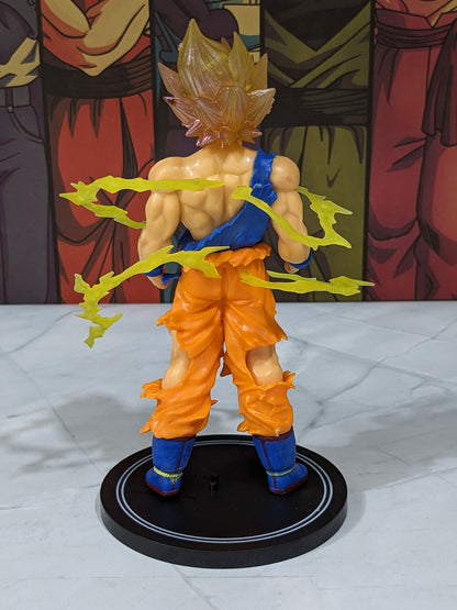 DBZ Goku Super Saiyan -18 cm, Dynamic Fire Action Figure, Hot Anime Collectible, High Quality PVC, Best Gift for DBZ Fans