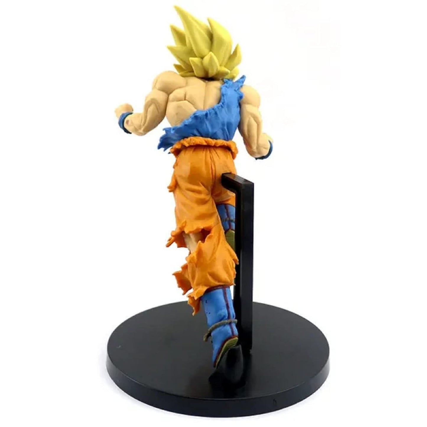 Dragon BallZ Super Saiyan Goku, 21 cm - Super Jumping Action Figure, Burdock Battle Scene, PVC Anime Collectible, Amazing Gift for DBZ Fans