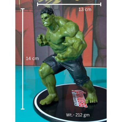 14 cm Avengers HULK Action Figure, Super Hero PVC Statue with Base, Titan Hero Series Hulk Figurine, Best Gift for Hulk Fans