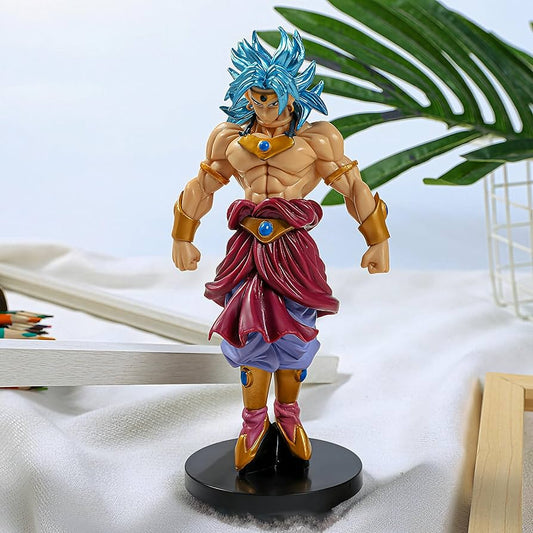 dbz broly blue hair pvc figure