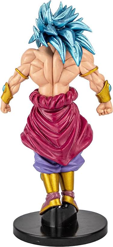 18 cm Dragon Ball Z Super Saiyan Broly Action Figure - Blue Hair, Premium PVC Anime Collectible, Decorative Statue, Best Gift for DBZ Fans