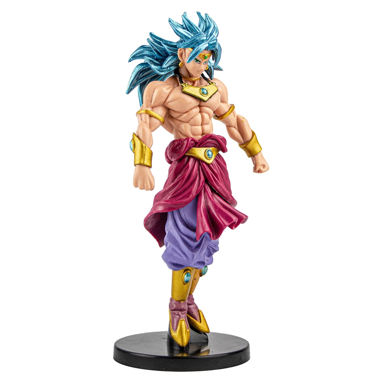 18 cm Dragon Ball Z Super Saiyan Broly Action Figure - Blue Hair, Premium PVC Anime Collectible, Decorative Statue, Best Gift for DBZ Fans