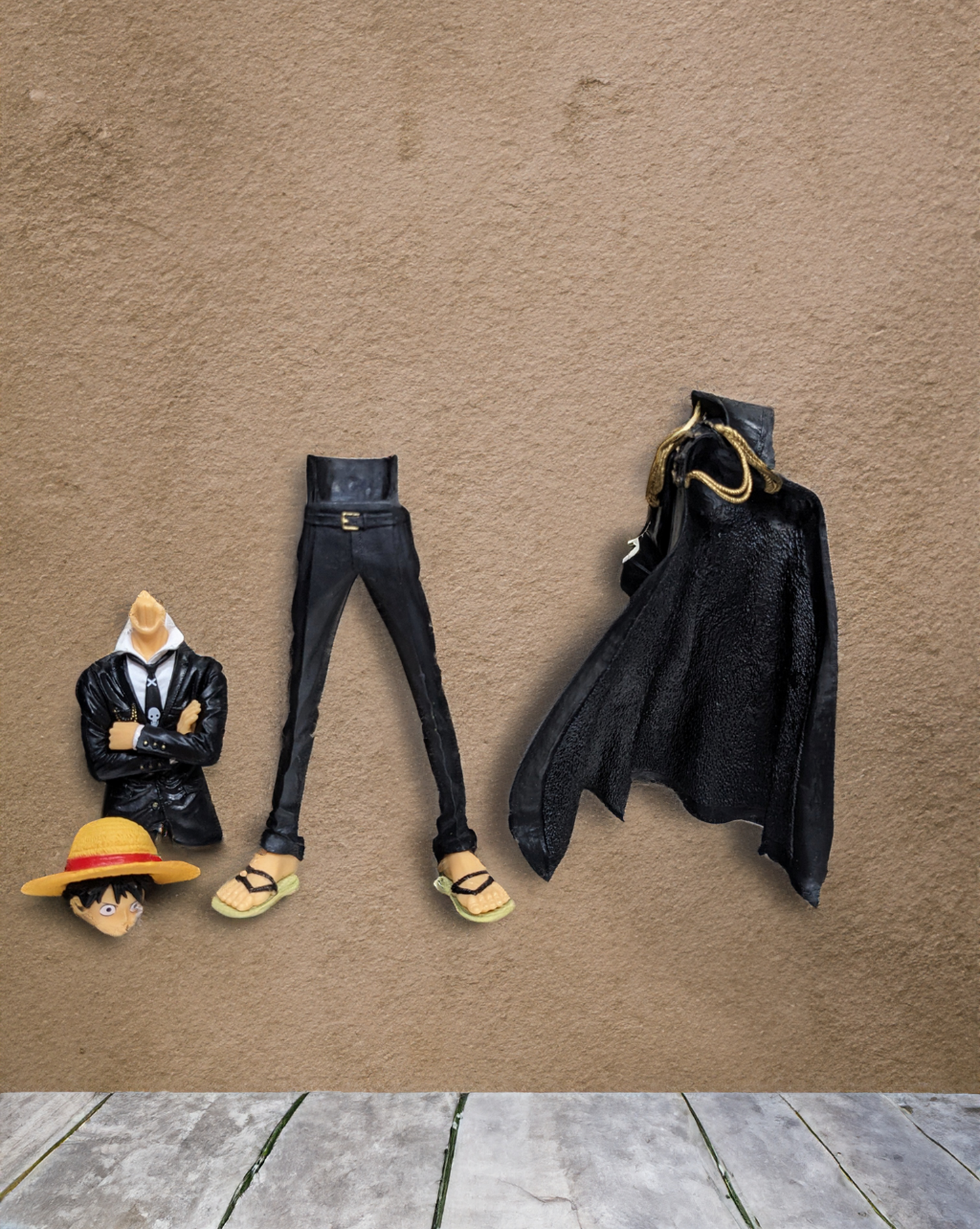 22 cm One Piece Luffy, King of the Pirates, Black Clothes PVC Figure, Premium Anime Collectibles