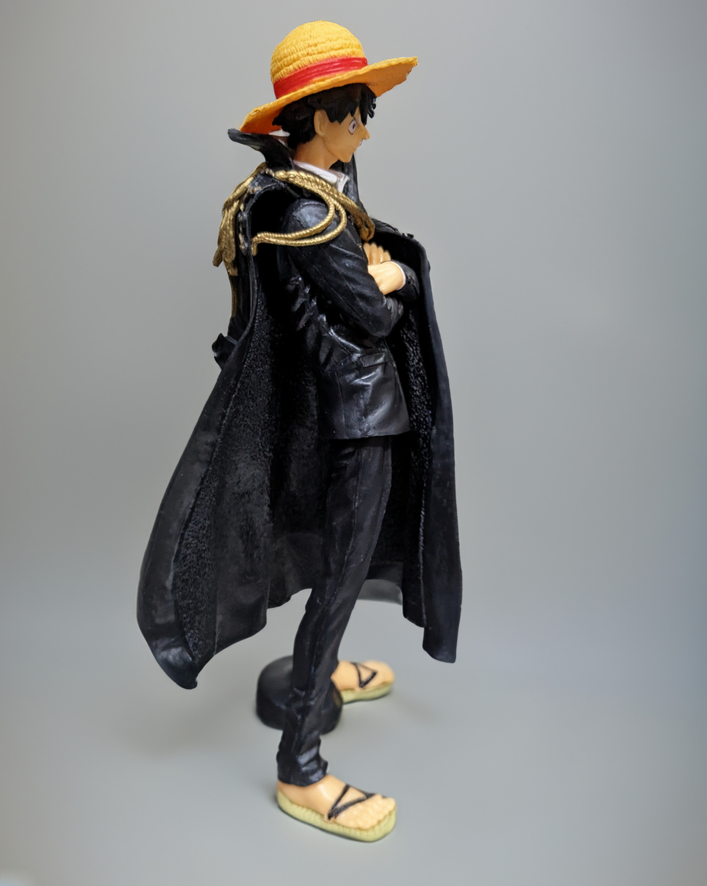 22 cm One Piece Luffy, King of the Pirates, Black Clothes PVC Figure, Premium Anime Collectibles