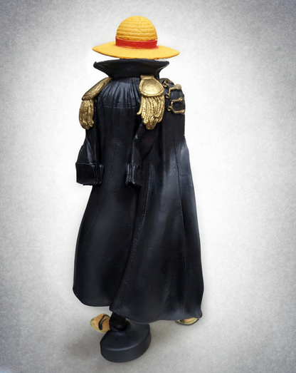 22 cm One Piece Luffy, King of the Pirates, Black Clothes PVC Figure, Premium Anime Collectibles