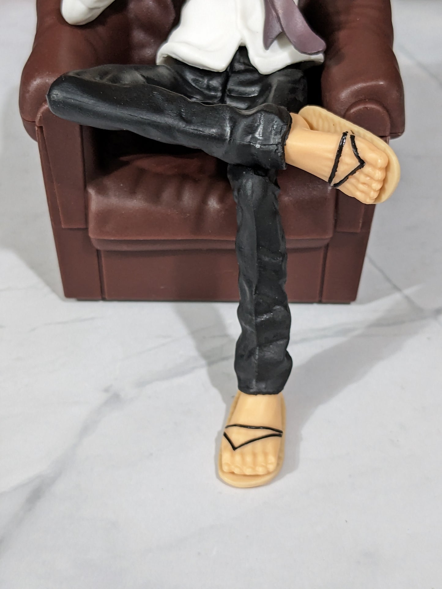 Cute One Piece Luffy Action Figure (13 cm Height), Sitting on a Sofa, PVC Anime Collectible, Best Gift for One Piece Lovers