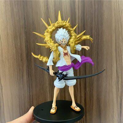 21 cm One Piece Anime, Luffy Gear 5 Action Figure, for Car Dashboard, Decoration, Office Desk & Study Table, Best Gift for Luffy Fans