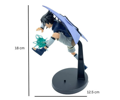 Naruto Vibration Stars- 18 cm Sasuke Uchiha Action Figure, Premium PVC Toy Figure, Home Decoration, Best Gift for Naruto Lovers