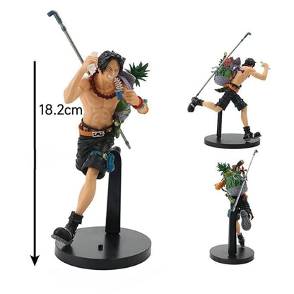 One Piece Three Brothers (Set of 3), 18 to 20 cm, Monkey D' Luffy, Portgas D. Ace & Sabo Action Figure, Best Gift for Anime Lovers