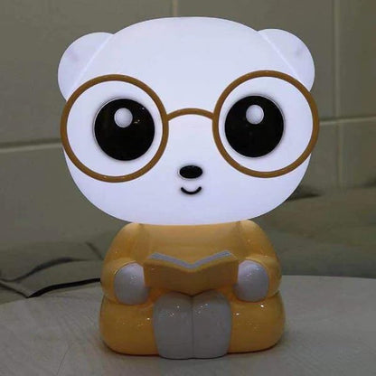 Cute Panda LED Night Lamp, Table / Desk Lamp, Soft White Light, Energy Saving, Bedroom Decoration Lamp, Perfect Gift for Kids (yellow or pink)