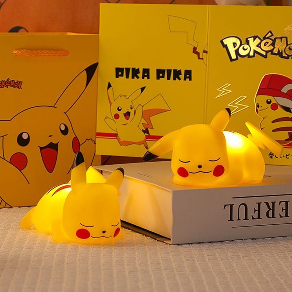 Cute Glowing Pikachu (Set of 4), Cartoon Night Light, Glowing Effect, Luminous Toys, Best Gift for Pikachu Lovers- 10 to 12 cm