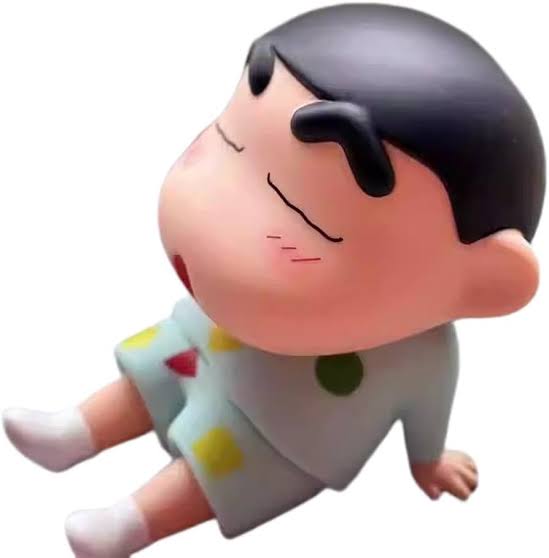 11 cm ShinChan Anime Figure in Sitting Pose, Phone Holder, Cartoon Toy, PVC Action Figure, Best Gift for ShinChan Fans