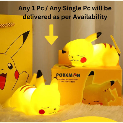 Cute Glowing Pikachu Night Light ( ANY 1 PC Assorted/ Any Single PC), Different Poses, Room Decor, Best Gift for Pikachu Fans, 10-12Cm