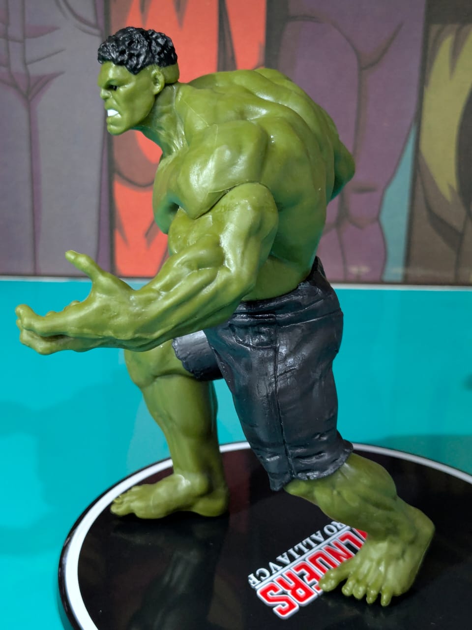 14 cm Avengers HULK Action Figure, Super Hero PVC Statue with Base, Titan Hero Series Hulk Figurine, Best Gift for Hulk Fans