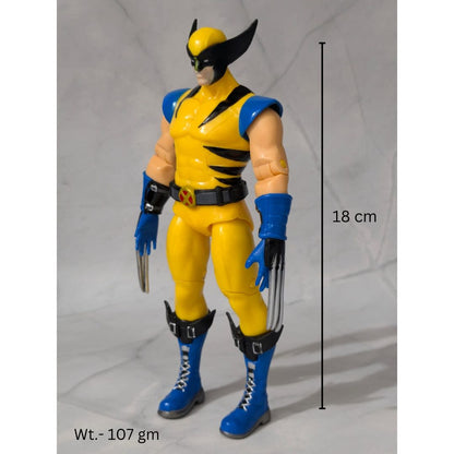 18 cm Super Hero Wolverine Action Figure, Classic X-Men, Movable Arm & Leg Joints, PVC Anime Collectible, Ideal Gift for Wolverine Fans